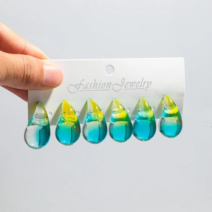 PENDIENTES GOTA DE AGUA COLORES